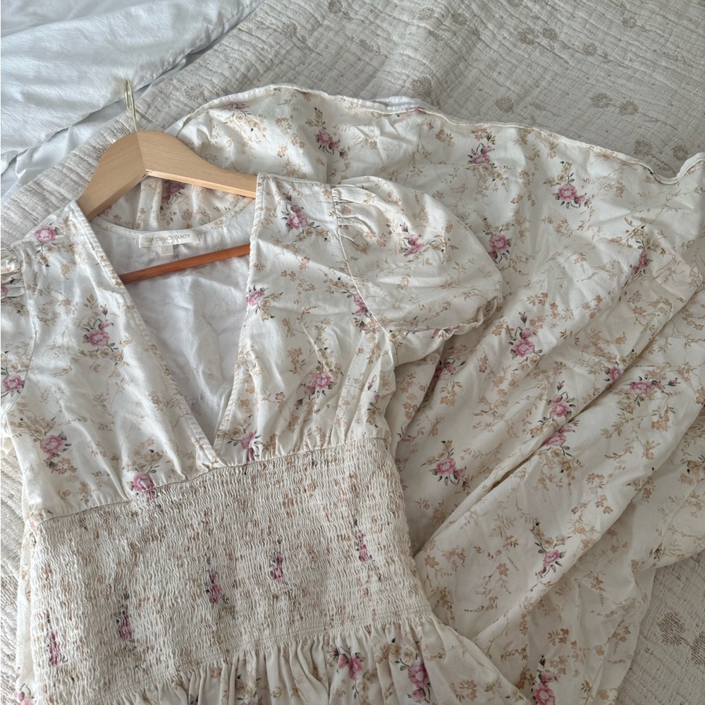 Loveshacky Fancy Floral Midi Dress